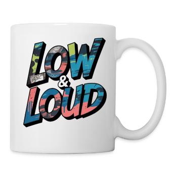 Low and Loud Auto Tuning Streetwear Motif - Mug - white - Right