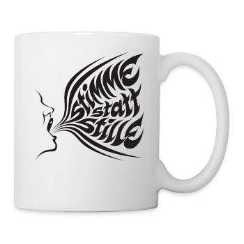 Human Is An Attitude Statement Spruch - Tasse - Weiß - Rechts