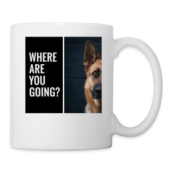 Diction du chien berger allemand - Mug blanc - blanc - Droite