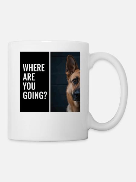 Diction du chien berger allemand - Mug blanc - blanc