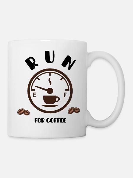 Conception du cadran du pointeur café - Mug blanc - blanc