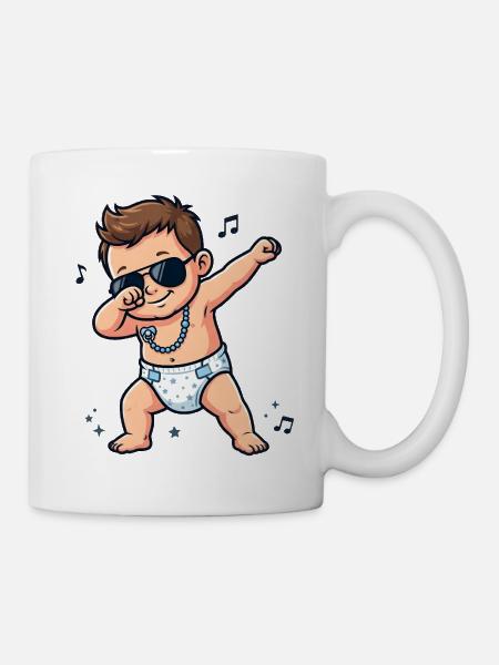 Süßes Baby – brünetter Junge - Tasse - Weiß