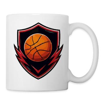 Basketball Shield Logo Design - Mug - white - Right
