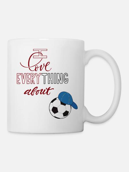 ich liebe Fußball - Tasse - Weiß