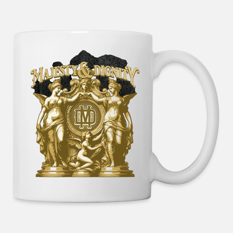 Majesty & Dignity Gold Crest - Tasse - Weiß