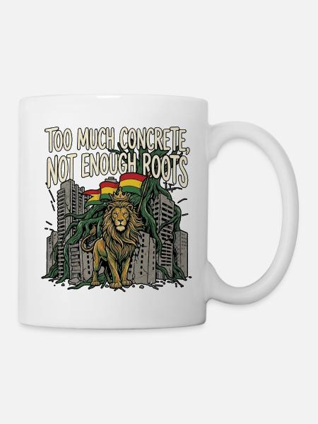 More Roots Lion - Tasse - Weiß