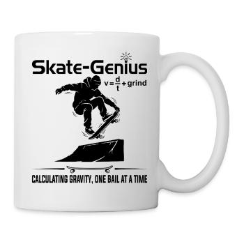 Génie du skate à Grind - Mug blanc - blanc - Droite