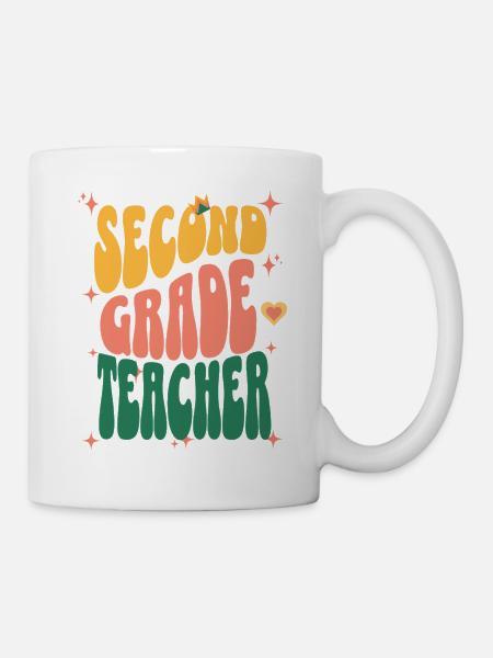 Lehrer der zweiten Klasse Retro - Tasse - Weiß