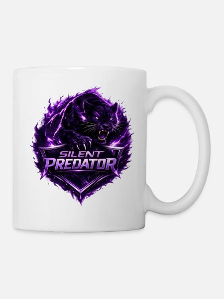 Emblème de la Panthère du Prédateur Silencieux - Mug blanc - blanc