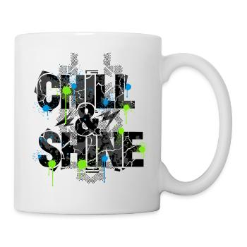 Limited Edition - CHILL & SHINE - Mug blanc - blanc - Droite