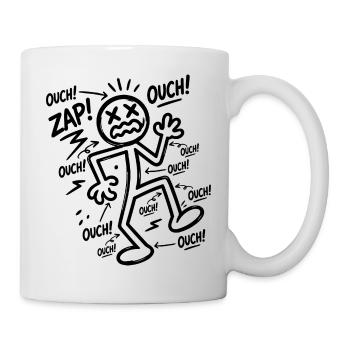 Electric Shock Humor | Funny Electrician Gift - Mug - white - Right