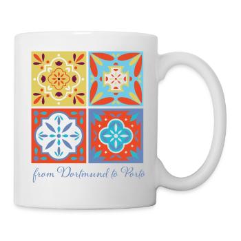 Dortmund to Porto - Mug - white - Right