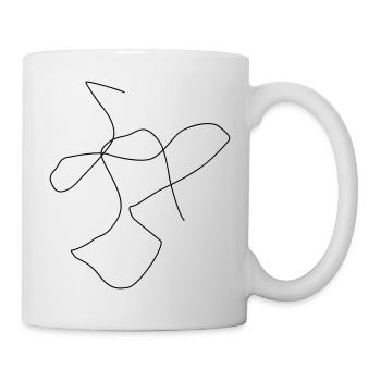 Chaotic Line Art 3 - Mug - white - Right