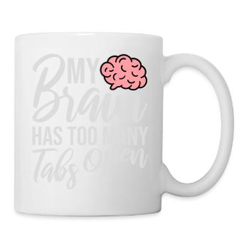Mon cerveau a trop d’onglets ouverts Lustig Grübeln - Mug blanc - blanc - Droite