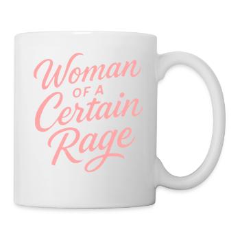 Frau mit bestimmter Wut - Tasse - Weiß - Rechts