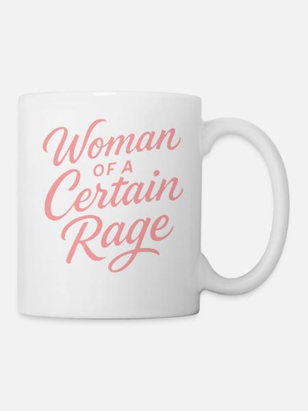 Frau mit bestimmter Wut - Tasse - Weiß