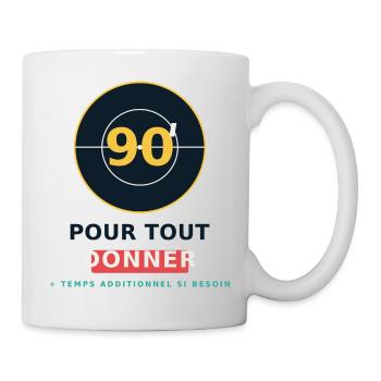 90 Pour Tout Donner - Mug blanc - blanc - Droite