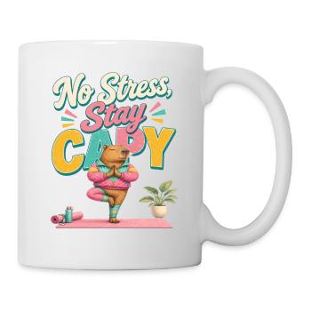 No Stress, Stay Capy! Capybara - Mug - white - Right