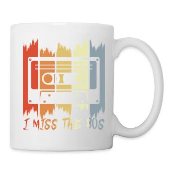 Ich vermisse die 80er - Tasse - Weiß - Rechts