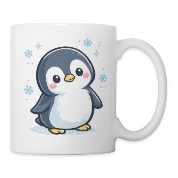 Kawaii Schneepinguin - Tasse - Weiß - Rechts