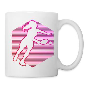 Pickleball Szene Idee für Pickleballspielerin Fans - Tasse - Weiß - Rechts