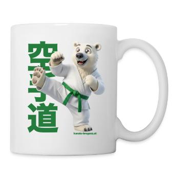 Karate Eisbär - Tasse - Weiß - Rechts