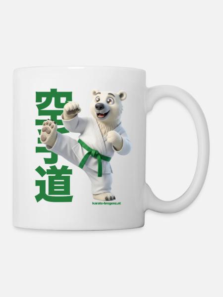 Karate Eisbär - Tasse - Weiß