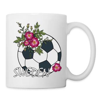 Football aux roses Suède - Mug blanc - blanc - Droite