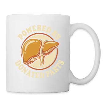 Organ Spender Leber Organspender Leberspende - Tasse - Weiß - Rechts