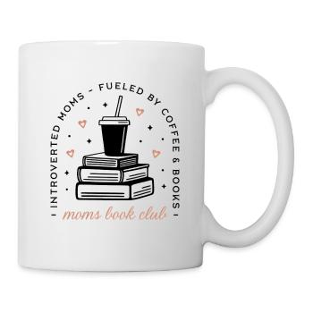 Introvert moms coffee and books lover - Mug - white - Right