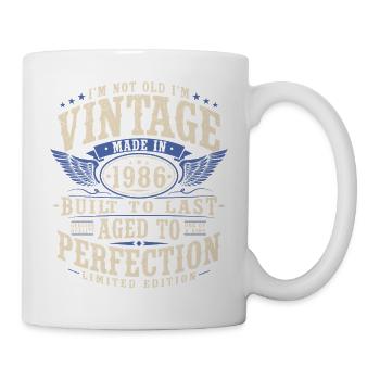 40e anniversaire 1986 cadeau vintage vintage - Mug blanc - blanc - Droite