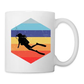Idée cadeau pour un apnéiste avec apnée - Mug blanc - blanc - Droite
