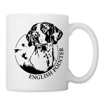 Chiens de portrait pointeurs anglais Chiens de chasse Chiens de chasse - Mug blanc - blanc - Droite