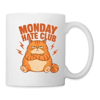 Monday Hate Club Cat - Mug - white - Right
