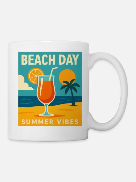 Summer Vibes - Tasse - Weiß
