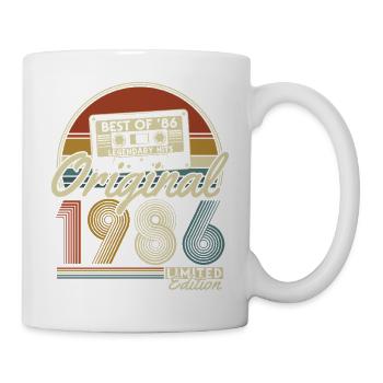 Cadeau d’anniversaire rétro vintage vintage 1986 - Mug blanc - blanc - Droite