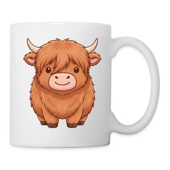 Bovins écossais des Highlands - Mug blanc - blanc - Droite