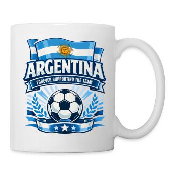 Maillot de supporters argentin Football rétro - Mug blanc - blanc - Droite