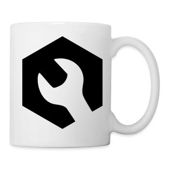 Mechanic Wrench Logo - Mug - white - Right