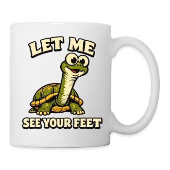 Turtle Foot Check Design - Mug - white - Right
