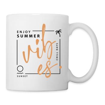 Ambiance estivale - Mug blanc - blanc - Droite