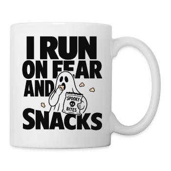 I Run on Fear and Snacks - Mug - white - Right