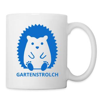 Minimalistisches Gartenstrolch Design - Tasse - Weiß - Rechts