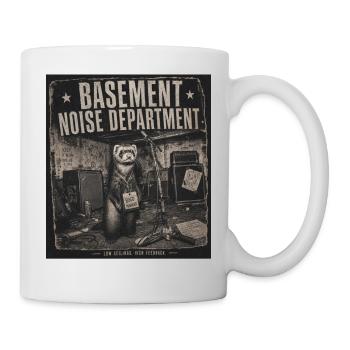Basement Noise Department Punk Ferret Motiv LoFi - Tasse - Weiß - Rechts