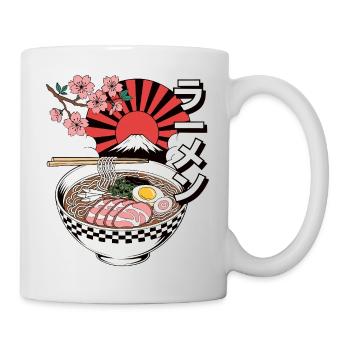 Retro Ramen Bowl Japan Fuji - Tasse - Weiß - Rechts