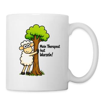 Wurzeltherapie Lamm - Tasse - Weiß - Rechts