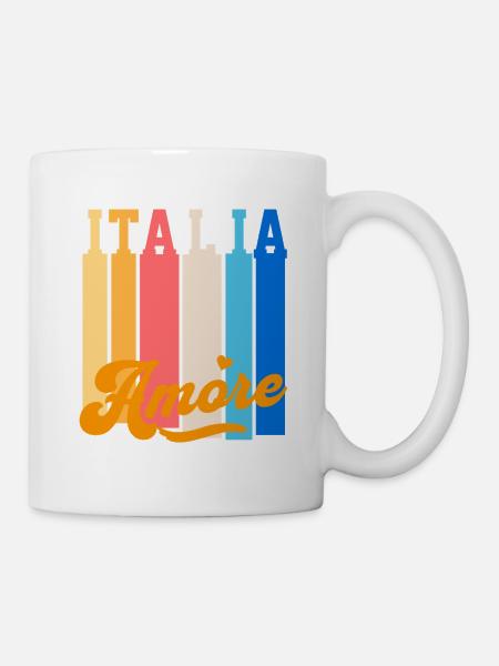 Italia Amore - Tasse - Weiß