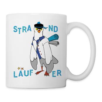Strandläufer Möwe - Tasse - Weiß - Rechts