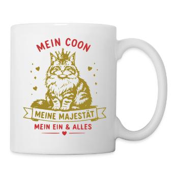 Meine Majestät Maine Coon - Tasse - Weiß - Rechts