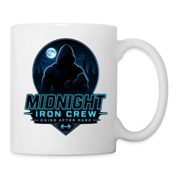 Midnight Iron Crew Gains After Dark Gym Training - Mug - white - Right